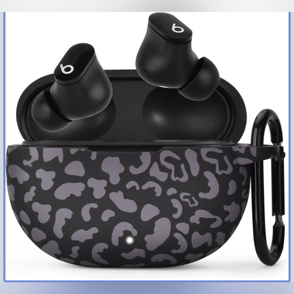 (Set of 2)Black and Gray Earbuds Case